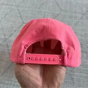 Pink Rv Hat Accessories | Vintage Rv Photography Mens Hot Neon Pink Adjustable ...